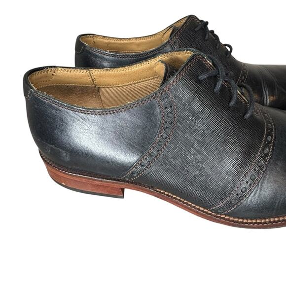 Cole Haan Williams Saddle Oxford Dress Shoe Black Leather Size 8 main image 5